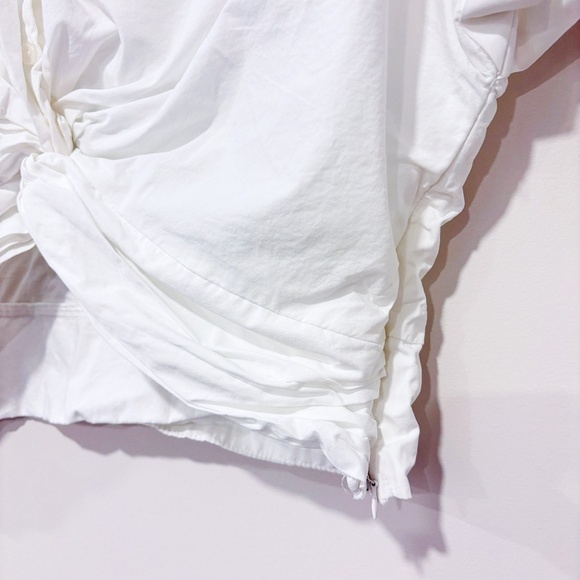 SUNDAY IN BROOKLYN White cropped cotton blouse | Front knot * - Picture 7 of 7